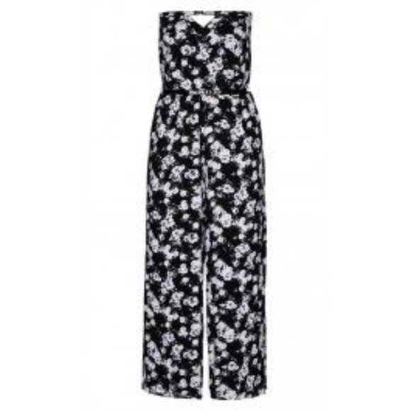 City Chic Pants - City Chic Floral Bodysuit, Strapless Sz 18